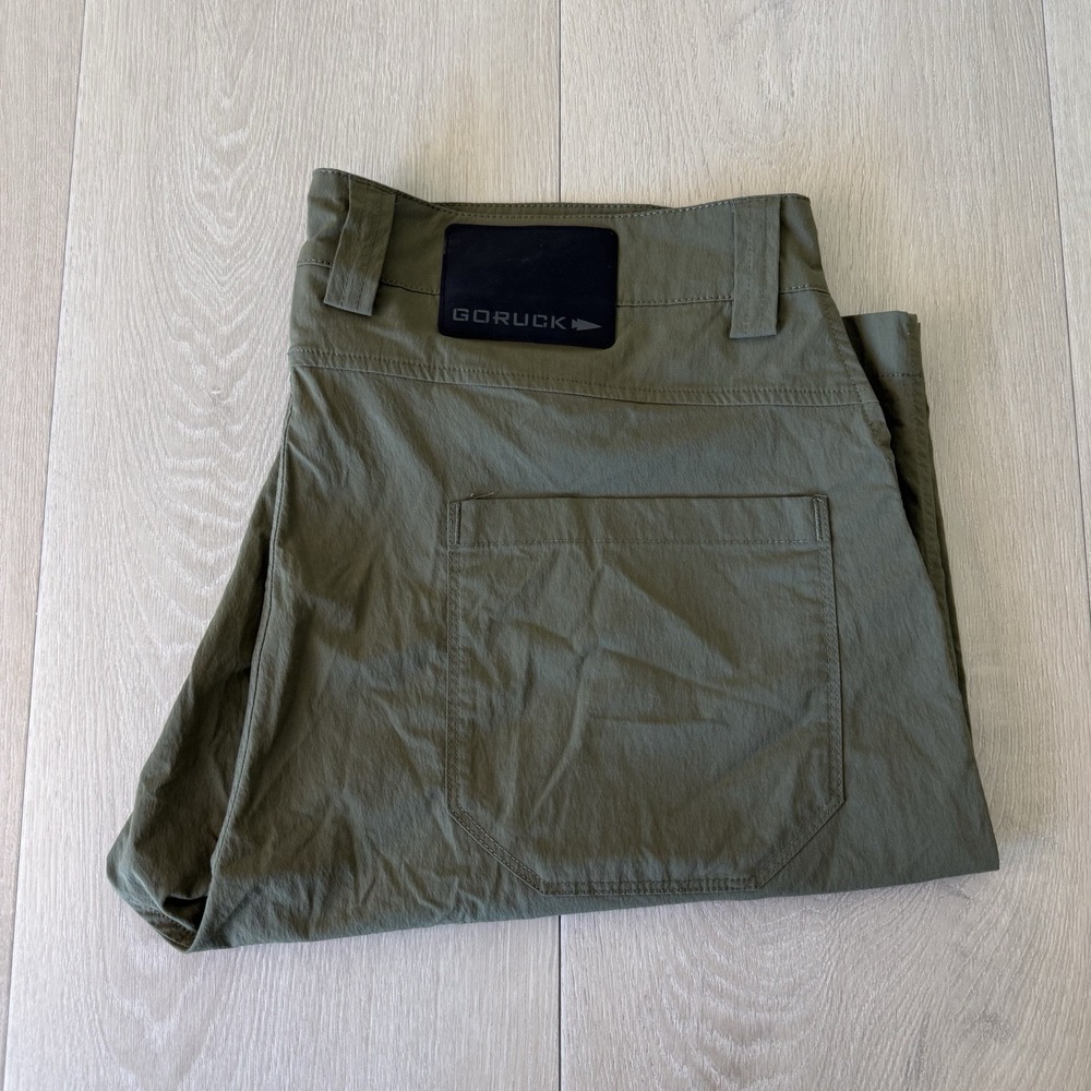 GORUCK Simple Shorts Men's 34 Green Tactical Nylon Lightweight Tough Dry USA